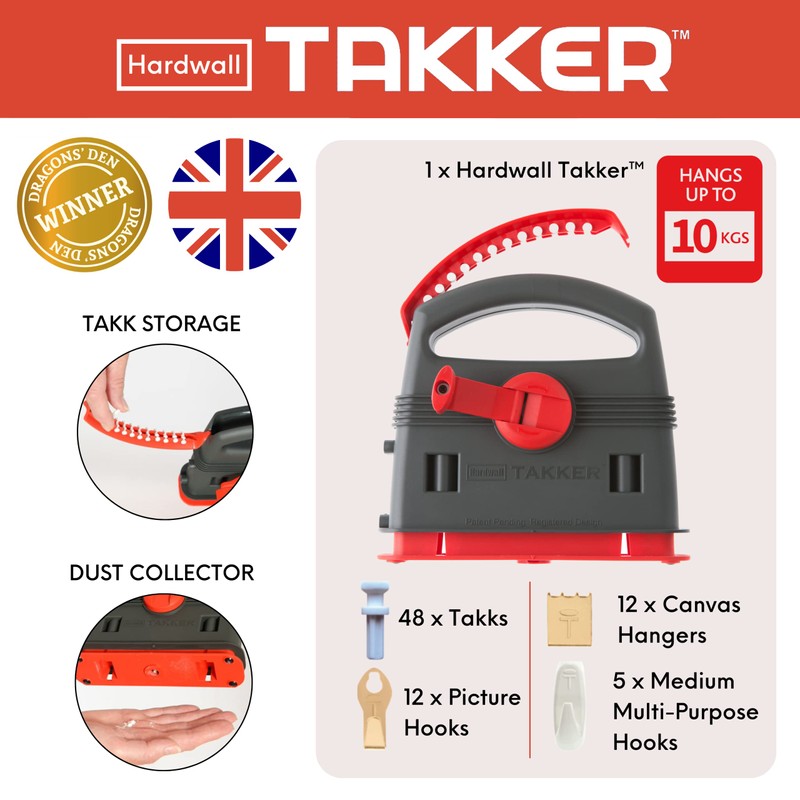 Takker® Easy One-Step Hardwall Picture Frame Hanging Tool Kit -