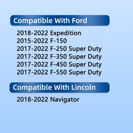 CP150 HEPA Cabin Air Filter With Activated Carbon For 2015-2022 Ford F150 F250 F350 F450 F550 Expedition, For 2015 2016 2017 2018 2019 2020 2021 2022 Ford F-150 F-250 F-350 F-450 F-550 Super Duty