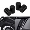 HCMOTORKU 4x Black Docking Hardware Point Covers Kit For Harley