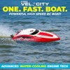 Force1 Velocity Fast RC Speed Boat with Underwater Driving Feature:_Red