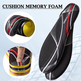 7STROBBS Memory Foam Einlegesohlen Herren & Damen, Schuheinlagen Weich und Komfort Einlagen für Alltag, Leichte und Atmungsaktive Schuhe Sohlen für Sneaker Wanderschuhe Stiefel, Purpurne EU44