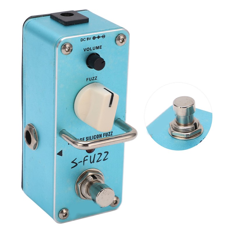 Fuzz Electric Guitar Pedal Accurate Blue Metal Mini Single Effect