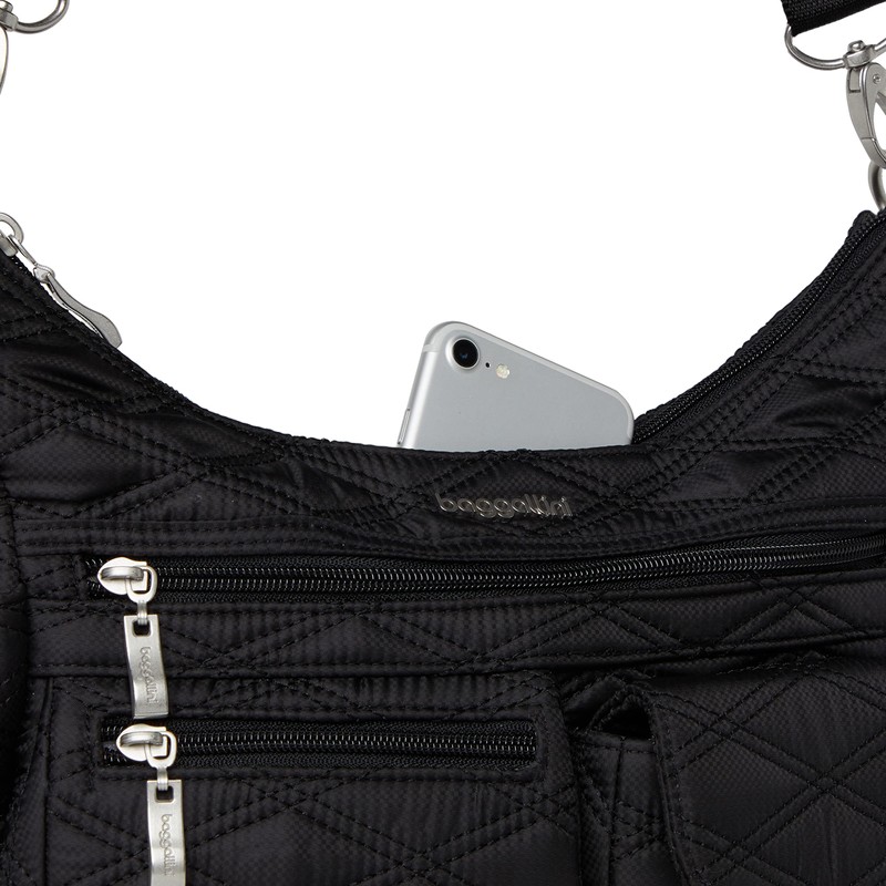 Baggallini womens Modern Everywhere Bag, Black Quilt, One Size US