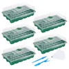 MIXC Seedling Trays Seed Starter Tray, 5-Pack Mini Propagator Plant