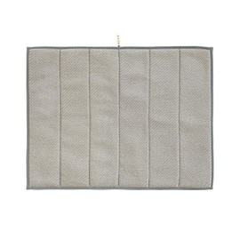 OKA Prisbease Water Drainage Absorbent Mat 2 M Size (Approx. 11.8 x 15.7 inches (30 x 40 cm) Gray (Cute, Washable, Nordic Mini, Plum Charcoal)