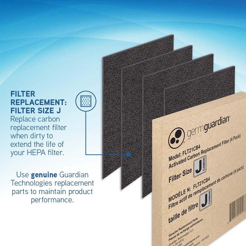 GermGuardian Genuine Carbon Filter Replacements for FLT5900 HEPA filter for