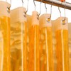 Ga-Geetopia Orange EVA 3D Water Cube Plastic Shower Curtain Liner