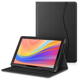 FINTIE Case for VANKYO MatrixPad S10 10 inch Tablet - [Hands Free] Multiple Angle Viewing Folio Smart Stand Cover with Pocket for MatrixPad S10 10.1" HD Android Tablet, Black