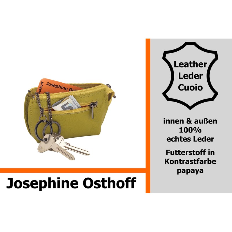 Josephine Osthoff MAXX Key Case Coin Pocket in Real Leather