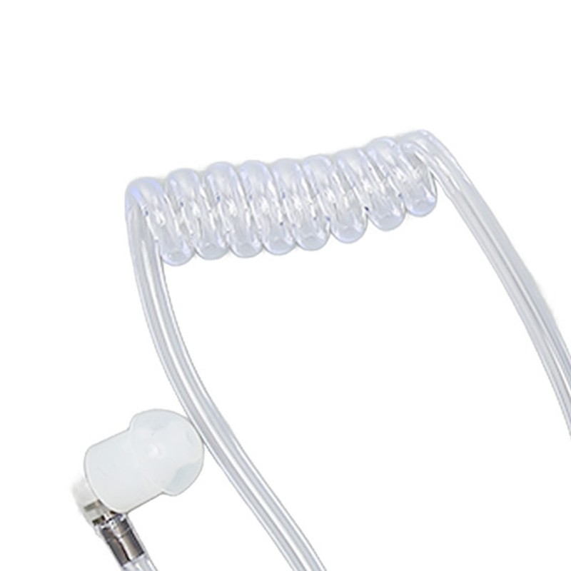 Throat Mic Earpiece 7.1mm Plug with Finger PTT Portable for