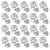60 Pieces Glass Door Retainer Clips Fixing 3-5mm Thick Plastic