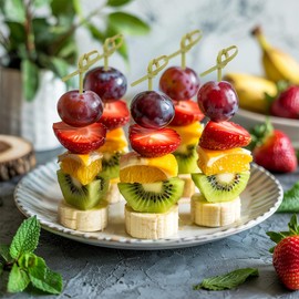 400 PCS Cocktail Picks, 4.9 Inch Toothpicks for Appetizers Bamboo Sticks Skewers for Appetizers Bamboo Skewers Food Picks with Looped Knot Bamboo Knot Picks for Graduation Party Drinks Fruit Sandwich