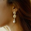 18K Gold-Plated Earring Backs for Droopy Ears, 4PCS Sturdy Grid-Pattern