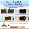 PGTOPONE Switchback White/Amber LED Front Fog Daytime Running Lamp w/Dynamic