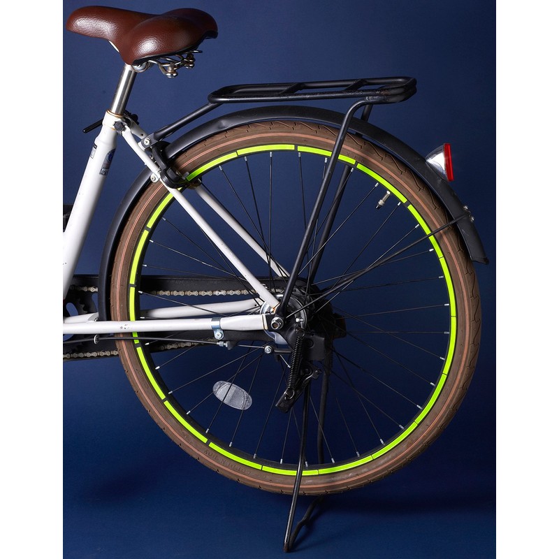 旭電機 Chemical Glow Wheel Reflective Stickers 16 Pcs Yellow Ask