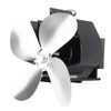 Wall Mounted Fireplace Fan 4 Blade Heat Powered Wood Stove