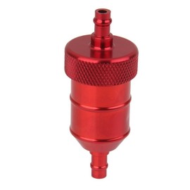 Aluminum Inline Fuel Gas Petrol Filter 1/4 6mm For Motorcycle Bike Quad