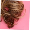 NOLITOY 2Pcs Fluffy Ponytail Wig Hair Rings High Temperature Silk