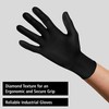 Nitrile Industrial Gloves - Diamond Texture for Improved Grip, Non-Sterile