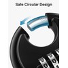 Puroma Combination Lock, 4 Digit Padlock with Hardened Steel Shackle,