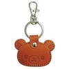 Ushikubo Kogeisha Rilakkuma Leather Key Chain Face Rilakkuma RK-012