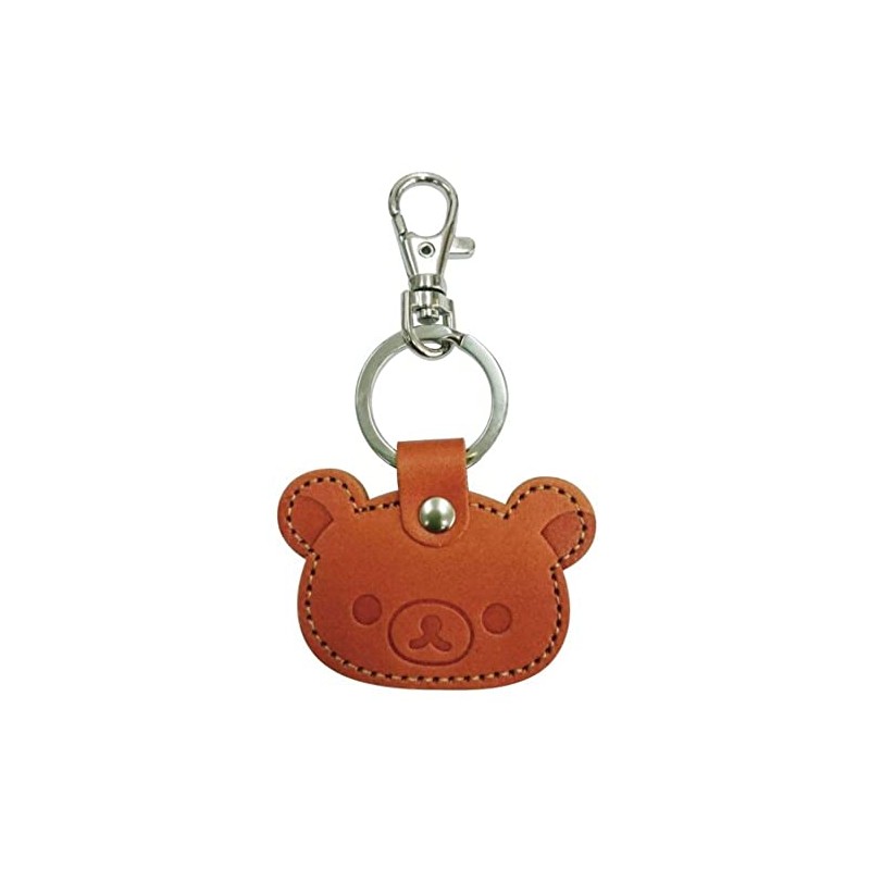 Ushikubo Kogeisha Rilakkuma Leather Key Chain Face Rilakkuma RK-012