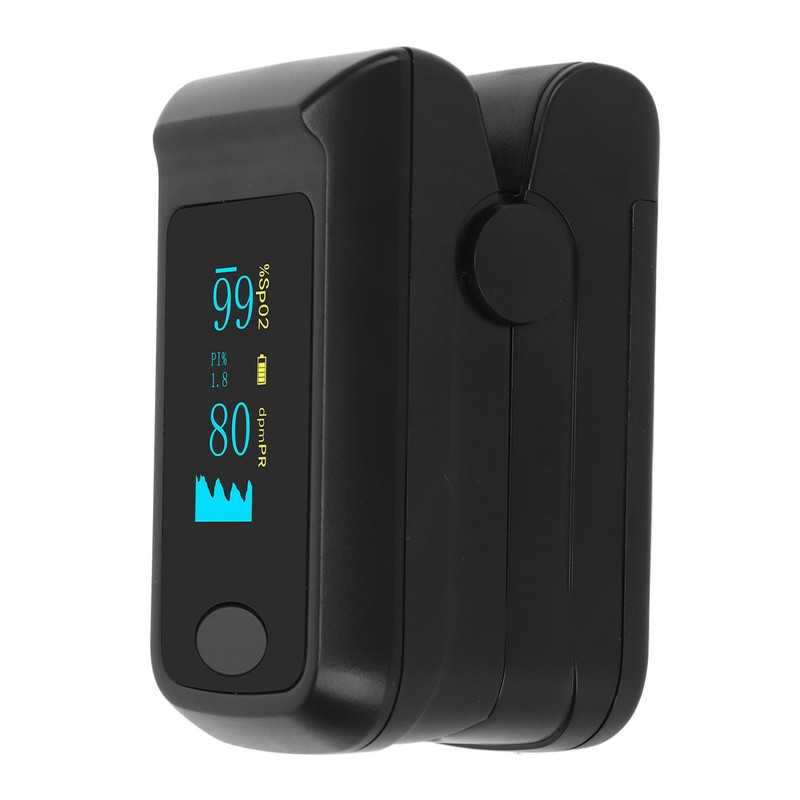 Organic LED Fingertip Pulse Oximeter Blood Oxygen Saturation Monitor With