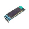 TECNOULAB 2pcs 0.91 inch 128*32 IIC I2C Blue OLED LCD