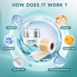 Scar Suite Bundle, Advanced Silicone Scar Cream and Scar Sheets, Advanced Scar Treatment for Surgery, Burns, Professional Grade Results