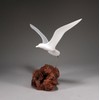 Seagull Sculpture by John Perry "Wings up" Style on Burl