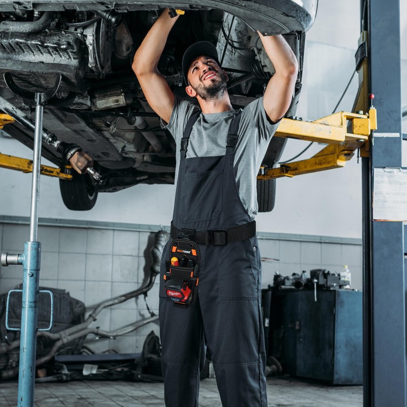 MELOTOUGH Small Tool Pouch with Quick Release Belt Clip,Clip On