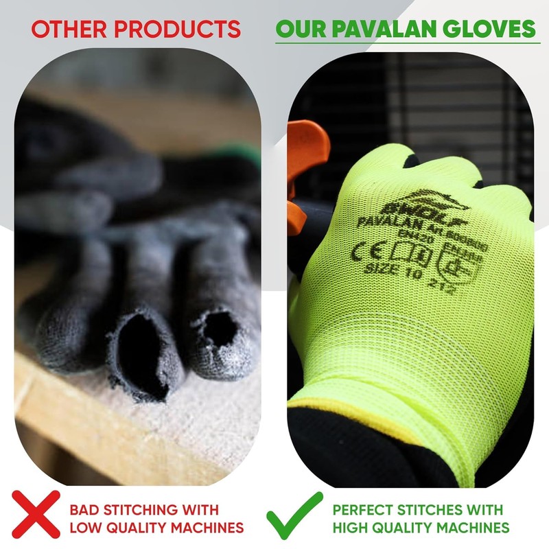BWOLF PAVALAN 12 Pairs of Gloves Work Gloves Men's Work
