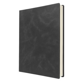 A4 Leather Notebook – 200 Sheets PU Soft Cover Refillable Writing Pad Journal – Lined Student Writing Diary, Business Planner A4, Academic Note-Taking Notebook, Office School Faux Leather