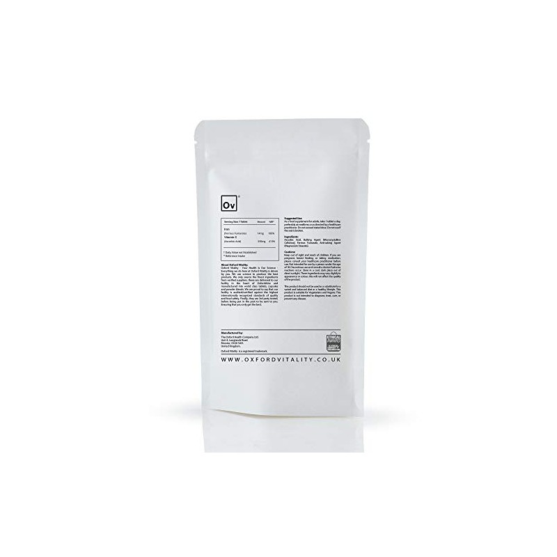 Iron + Vitamin C Tablets | Immune Health, Reduces Fatigue,