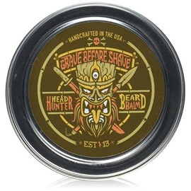 GRAVE BEFORE SHAVE Head Hunter Beard Balm (Tropical summer aroma) (4 oz.)