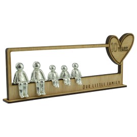 Pirantin 10 Year Our Little Family - 10th Anniversary - Choose Your Own Family Combination - 3 Children