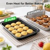 23-Piece Nonstick Bakeware Sets for Home Baking (Black)