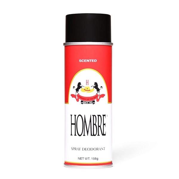 Hombre Red Deodorant Body Spray Classic for Men 5.5oz-156g