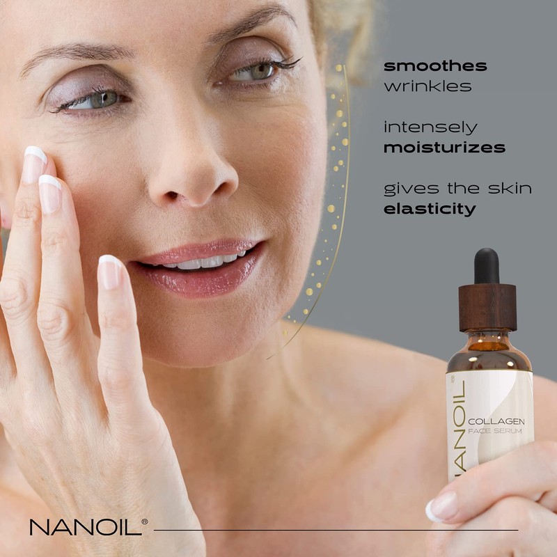 Nanoil Facial Serum with Collagen - Smoothing Rejuvenating Anti-Ageing Serum