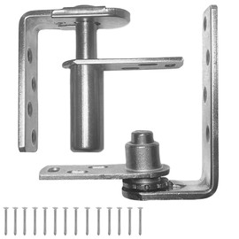 Upgraded Saloon Door Hinges, Self-Return Double Swinging Door Hinge, Saloon Doors Swinging Hardware, Cafe Door Hinges, Bar Door Hinges, Gravity Hinges Heavy Dut Silver 304 Stainless Steel 110Lbs
