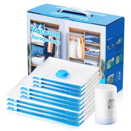 Letsteel Vacuum Storage Bags with USB Electric Pump, 12 Pack Vacuum Seal Bags for Clothing Travel(4 Large/4 Medium/4 Small), Portable Space Saver Bag for Travel Luggage, Blankets