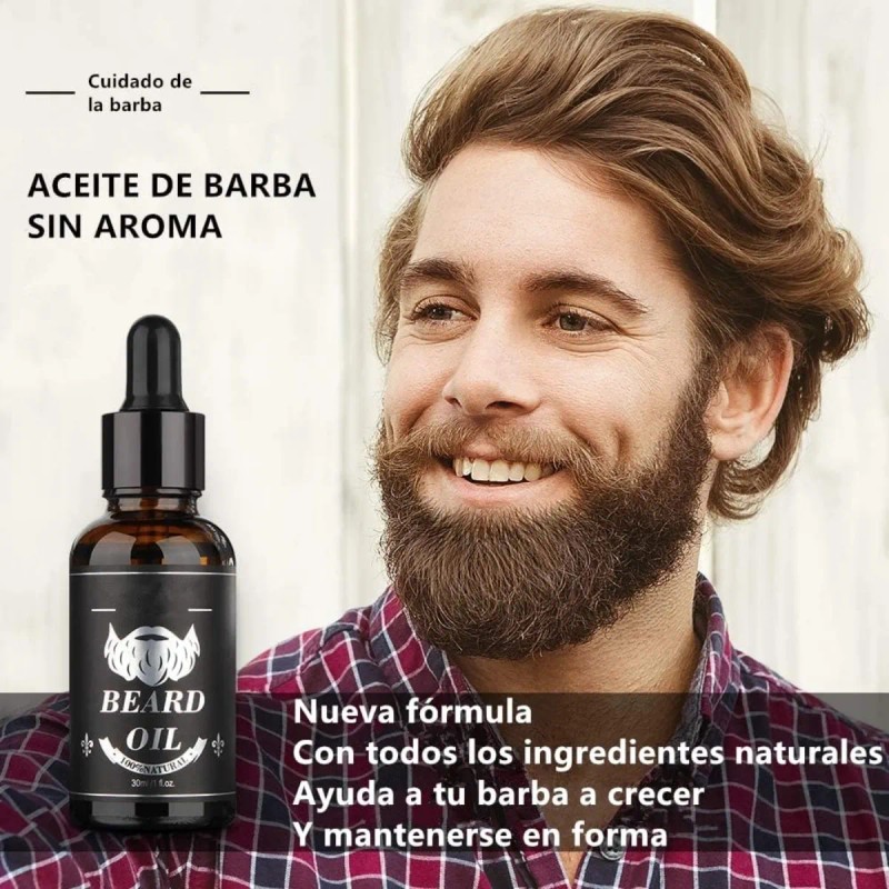 Kit Aseo Y Cuidado Barba Bigote Cuchillas Afeitado Men 9pcs