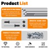 JTAREA 250pcs 1/8" x 1/4" Black Aluminum Pop Rivets with