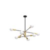 KAISITE Modern Sputnik Chandelier - 8-Light Ceiling Light Fixture Height