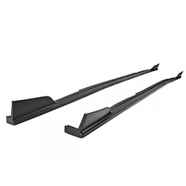 Side Skirts Compatible With 2014-2020 Infiniti Q50, ST Style Side Body Kit 2PCS Guard Protector PU by IKON MOTORSPORTS, Â 2015 2016 2017 2018 2019