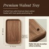 Walnut Wood Tray with Non-Slip Feet, 10 x 6 Inch