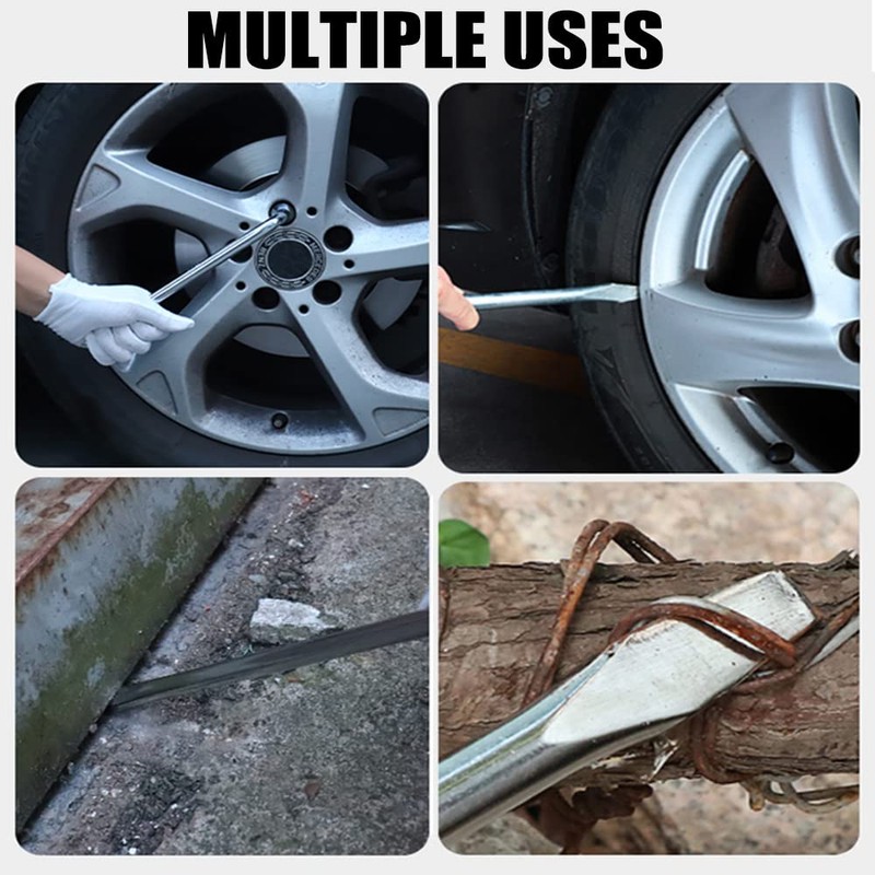 Utoolmart 2pcs Car Spare Tire Lug Wrench for Jack -