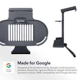 Wasserstein Wasserstein TV Mount for Google TV Streamer 4K - Clip Mount Holder for Google TV Streaming Box (Charcoal) - Made for Google