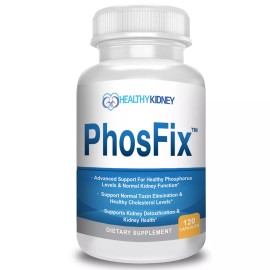 HealthyKidney PhosFix Phosphorus Binder with Chitosan for Healthy Phosphorus Levels, Kidney Cl