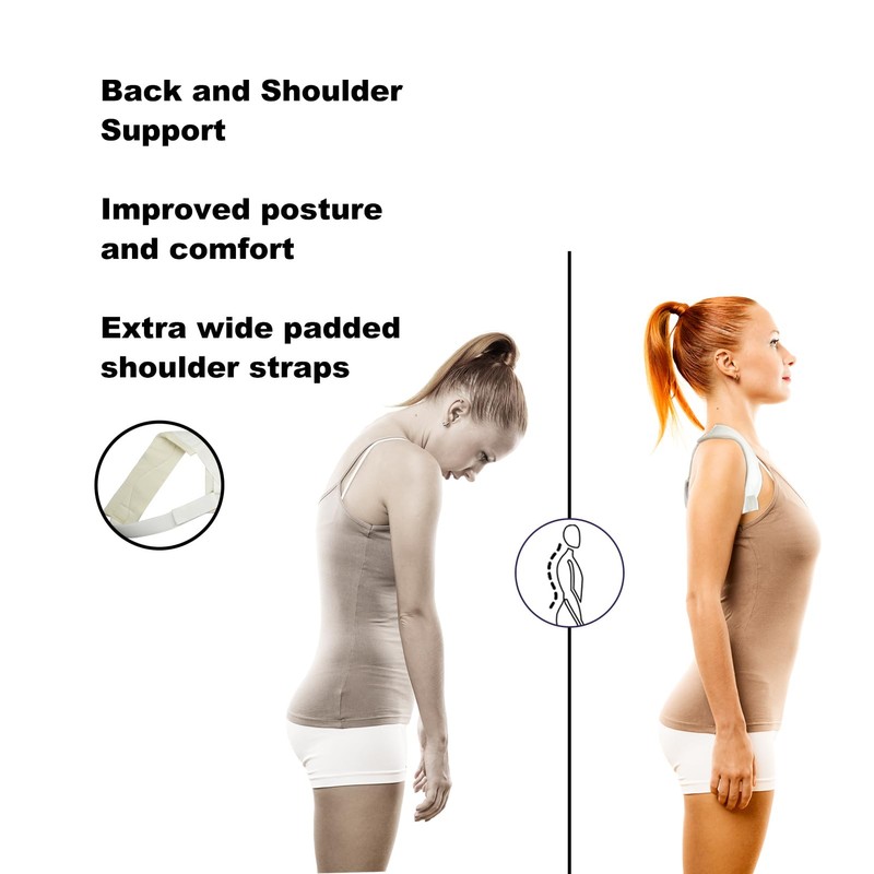 Lixinsunbu Posture Corrector Adjustable Compression Shoulder Support Strap for Upper